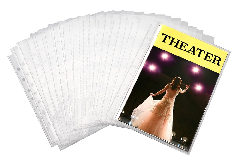 2Fold Sheet Protectors for Broadway Play Programs and Theater Programs 25 Custom