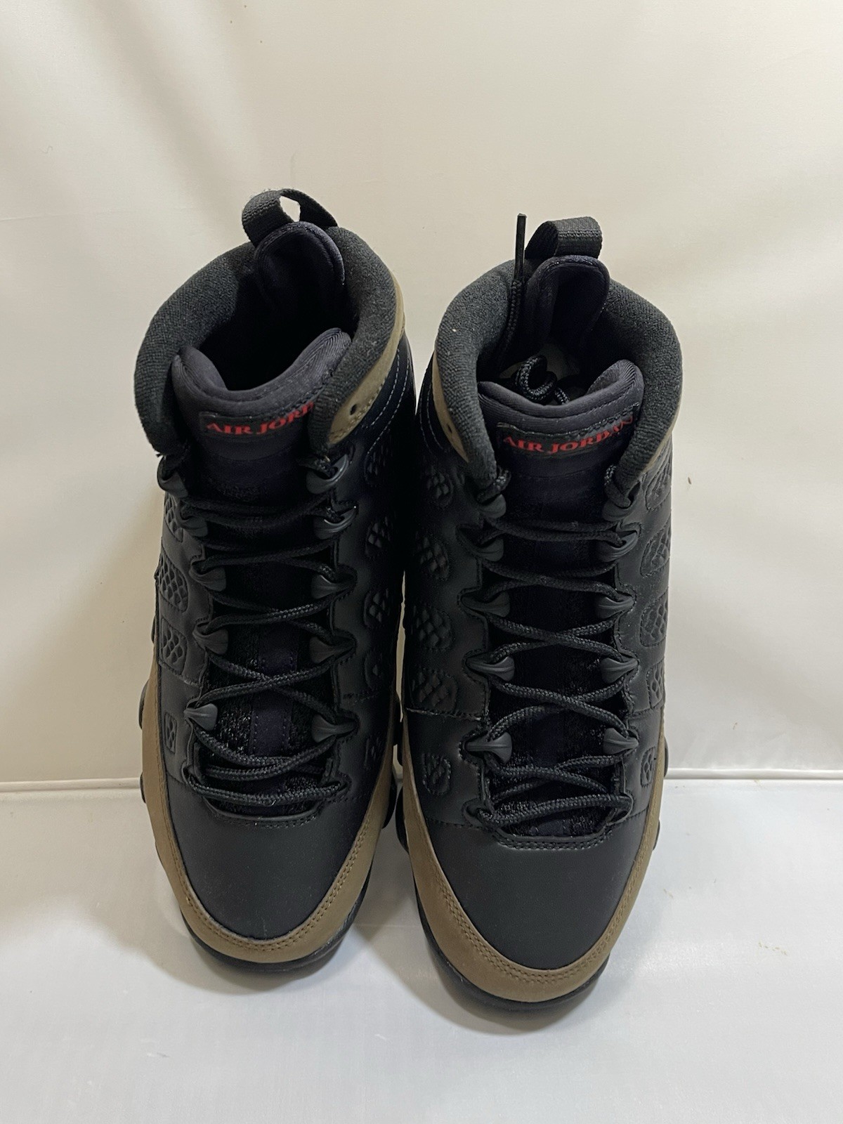 Nike Air Jordan 9 Retro GS Black/True Red Light Olive HV4574-030 Boys Size 7Y