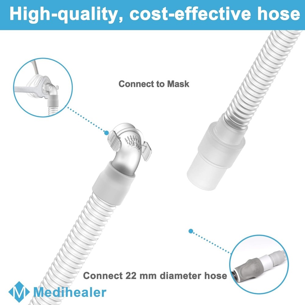 CPAP Tube Connector 2 Pack for Wisp Quick Release Swivel