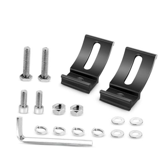 2PCS Base Mounting Brackets Universal Kits for LED Light Bar, Slide Bracket