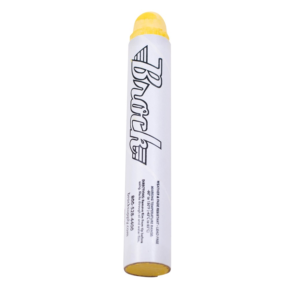Brock Yellow E Paintstik Marker Crayon 1 Dozen Per Box