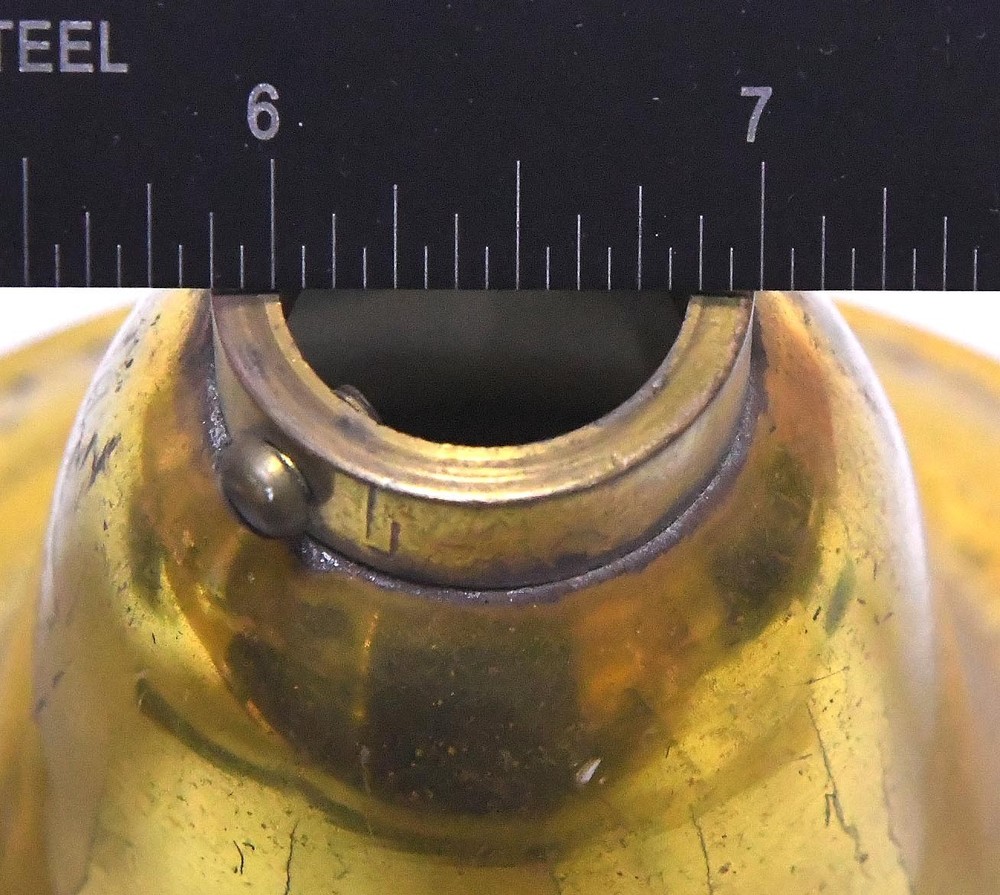 VINTAGE DECORATIVE BRASS CEILING BELL CANOPY