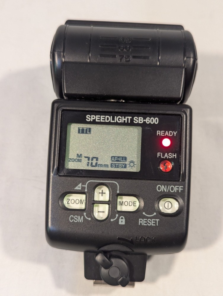 Nikon Speedlight SB-600 Shoe Mount Flash - Tested And Working