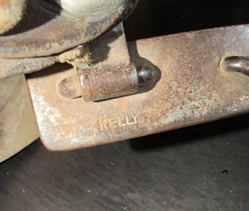 Antique Kelly Spur With Leather Strap Single Spur Only