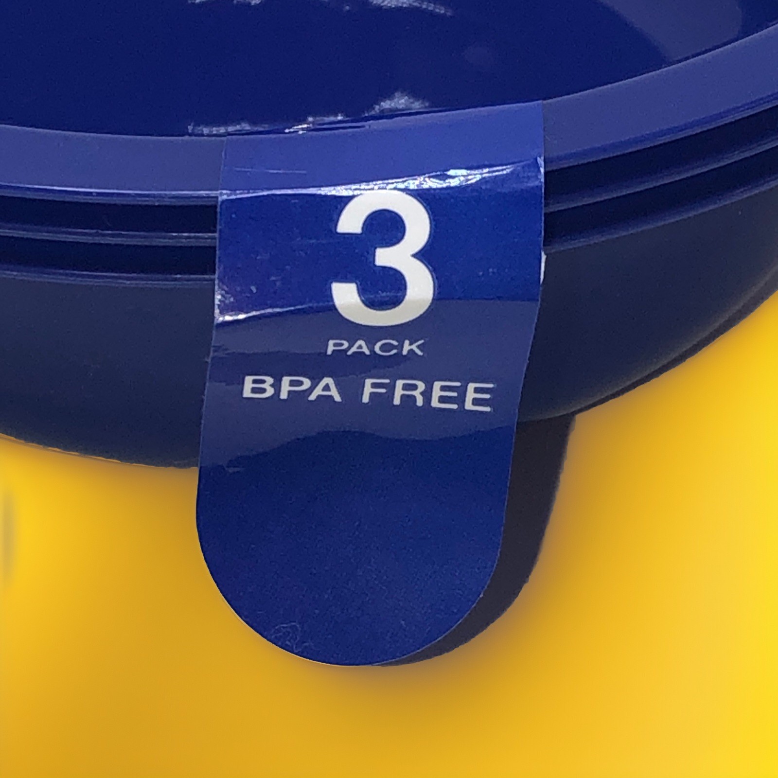 6-Pack Sturdy Blue Cereal Bowls 6.5" Wide BPA-FREE Plastic FAST FREE SHIPPING