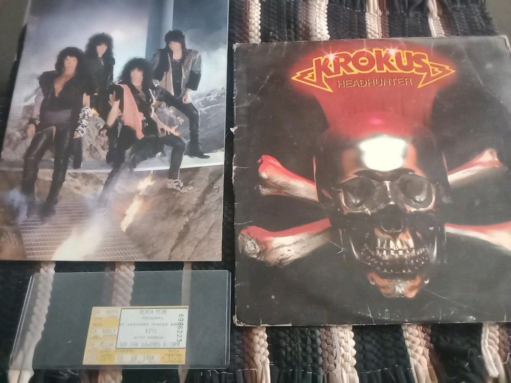 Kiss 💋 Ticket Stub History 🎸 With Krokus,St Petersburg Florida 1-13-85, 👀