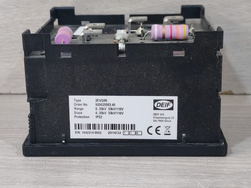 DEIF 2EVQ96 DOUBLE METER 33KV/110 V