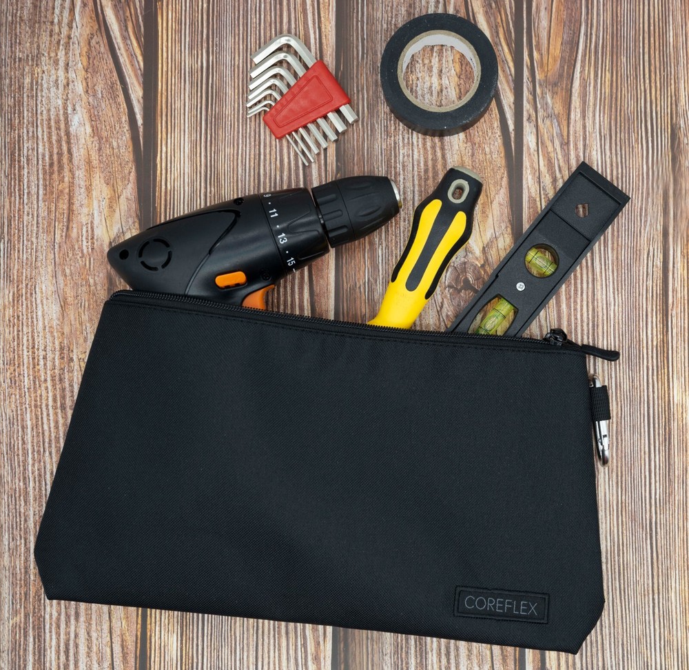 Coreflex 6 Pack Tool Pouch Zipper Bag, Small Tool Bag, Multipurpose Storage