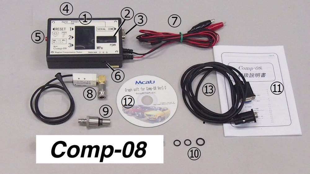 COMPRESSION TESTER PROFESSIONAL KIT FOR MAZDA 12A 13B 20B ROTARY ENGINE RX7 RX8