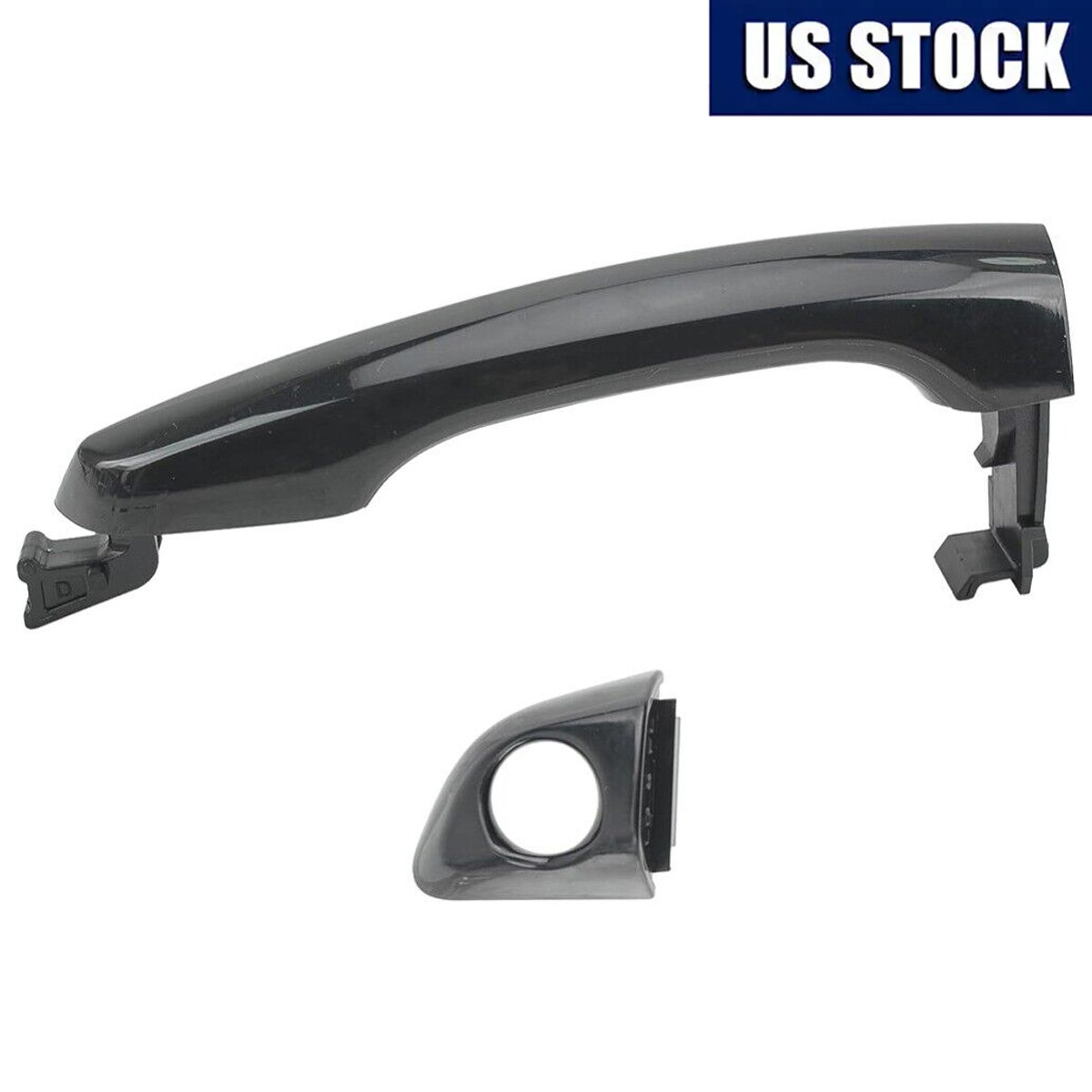 For Hyundai Elantra 2017-2020 Front Driver Black Door Handle Assembly Outside