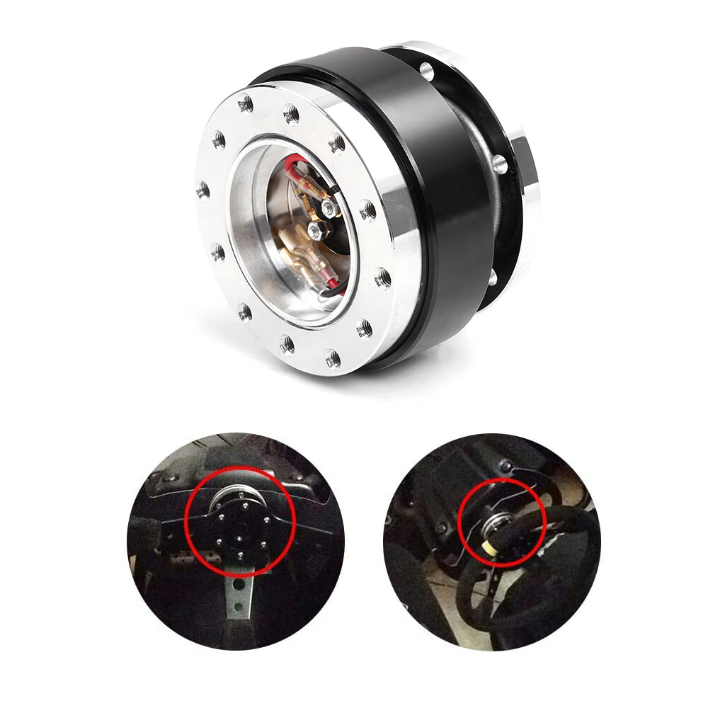 Quick Release Hub Adapter Universal Car Steering Wheel Ball Snap Off Kit