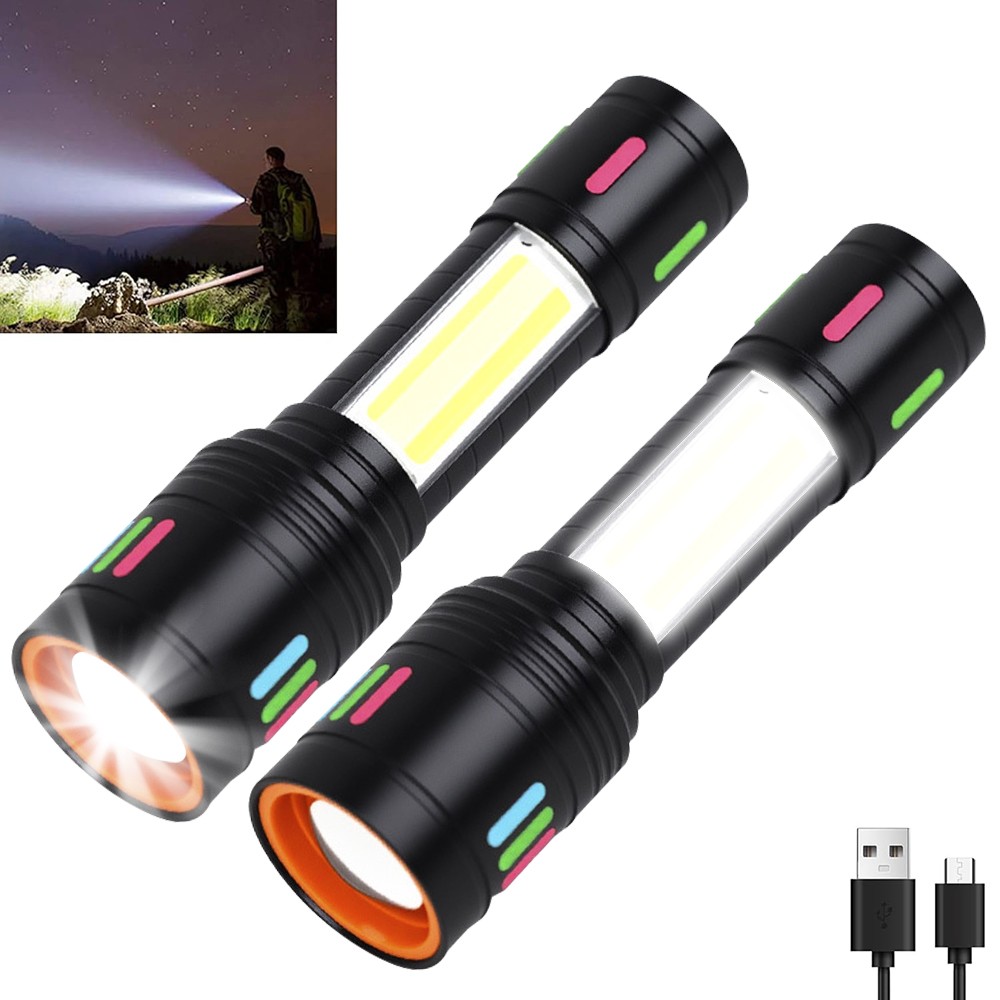 Linterna 5000000LM LED Recargable Linternas Alta Potencia Casa Batería Poderoso