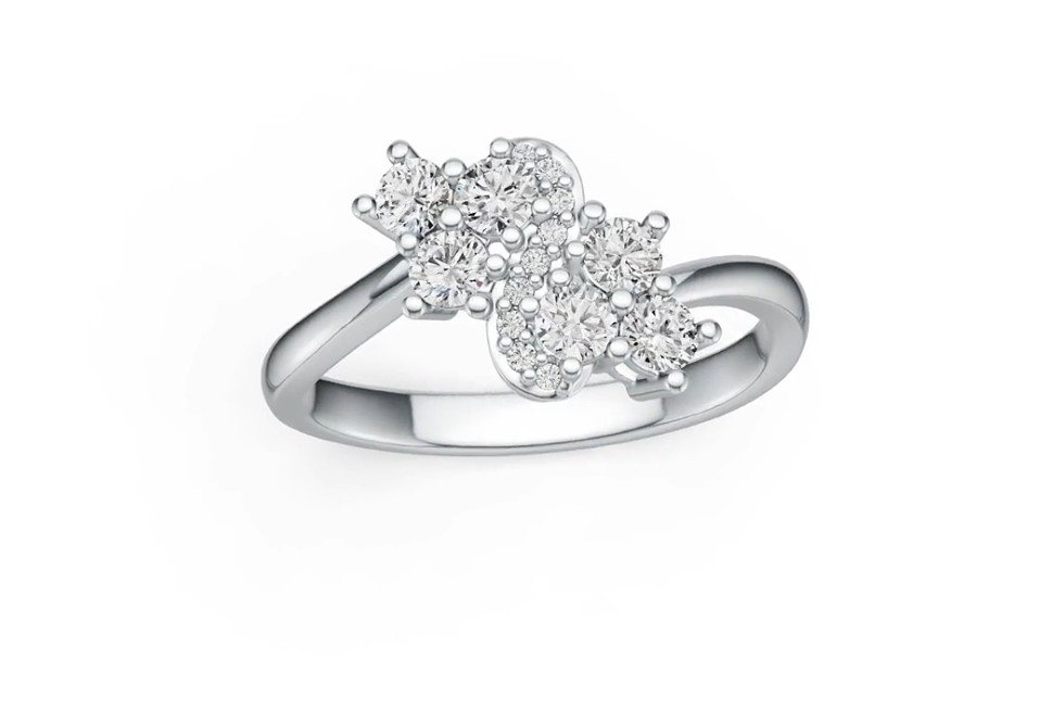 Sterling Silver Semi Mount Ring Setting Round RD 3x3mm