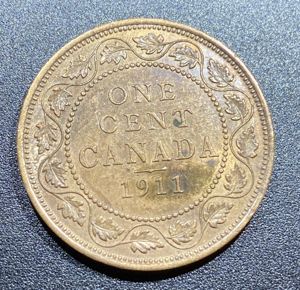1911 Canada Godless Large Cent | Uncirculated | Old Cleaning