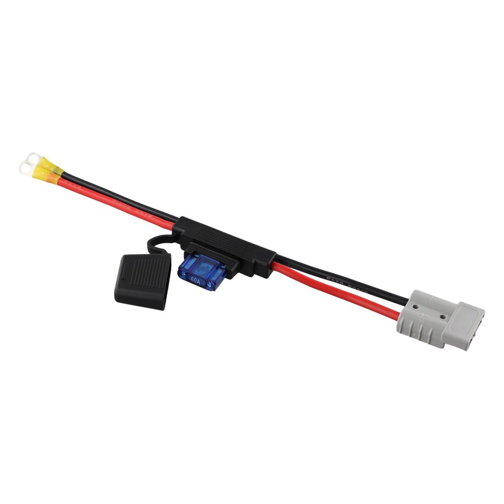 Dependable 30cm 8AWG 50Amp Extension Cable Ring Terminals Seamless Connection