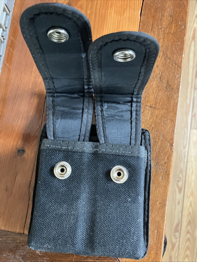 Uncle Mike's Nylon Double Stack Magazine Pouch For Single Stack Mags