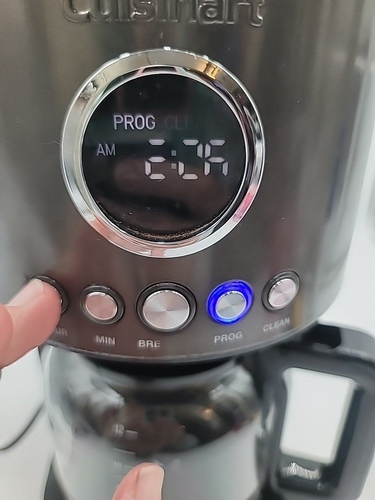 Cuisinart 12 Cup Programmable Coffeemaker DCC-1220 Tested- Works READ