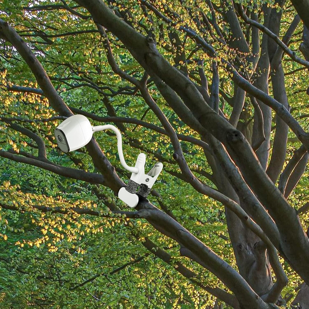 Adjustable Gooseneck Clamp Mount for Eufy Cameras, Mounting Bracket Compatible w