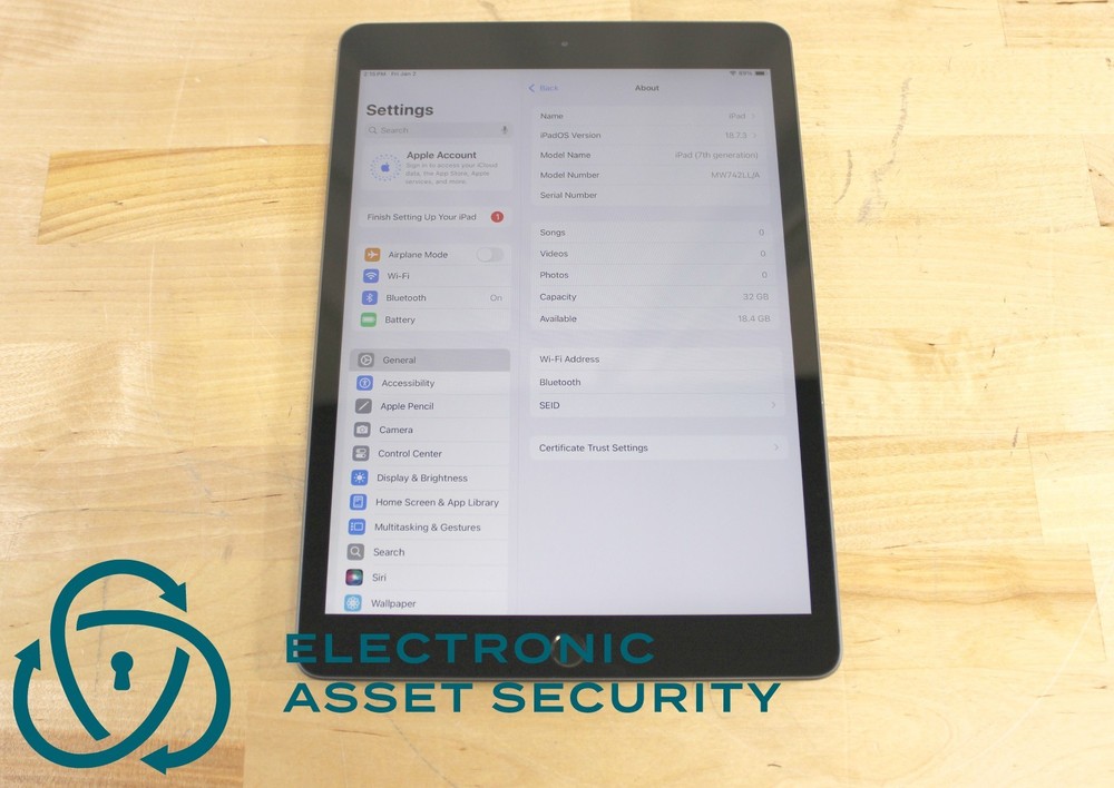 Apple iPad 7th generation A2197 32GB (WIFI only)