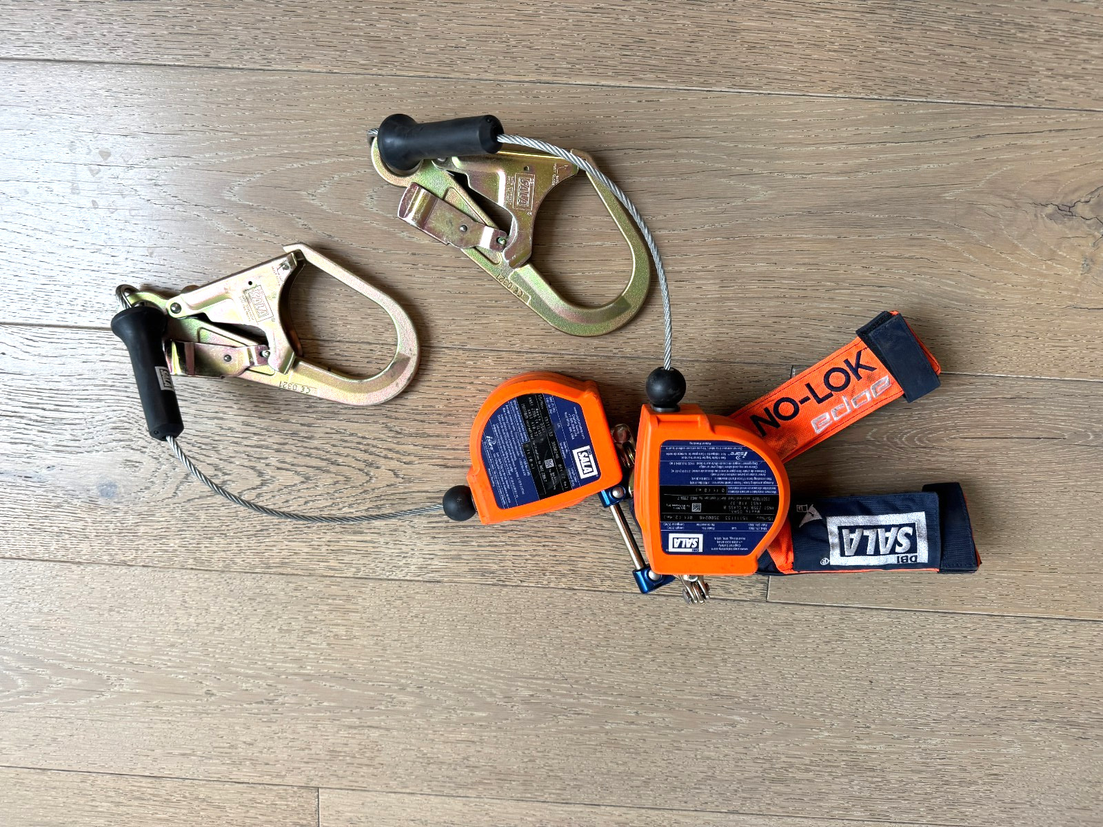 DBI-SALA Nano-Lok Edge 3500246 Twin Leg 8ft Retracting Lifeline SRL Rebar Hooks