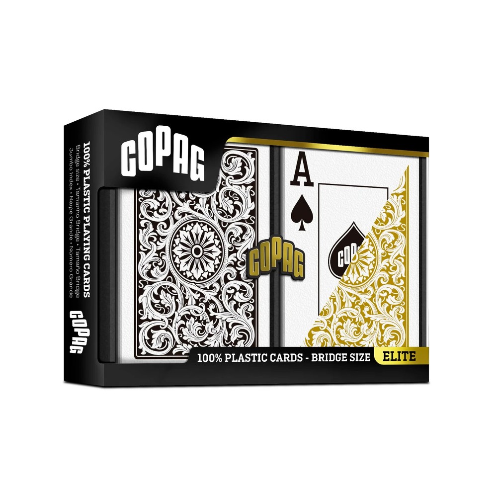 Copag 1546 Black & Gold Super Index - Bridge