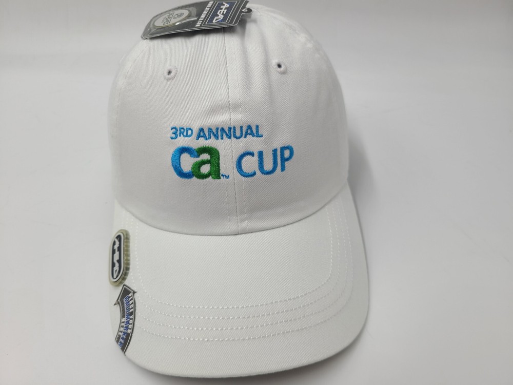 3rd Annual CA Cup Golf Tournament Invitational Ahead Strapback Hat Cap Men White