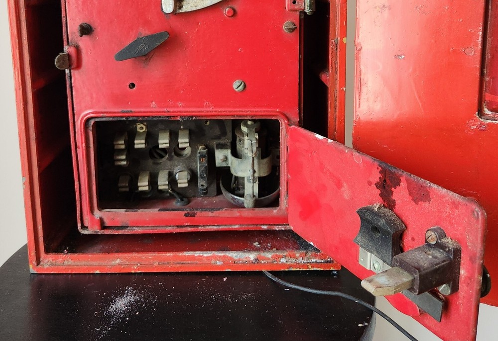 Vintage SAFA Fire Alarm Box For Restoration Matching Code Wheel & Plate #