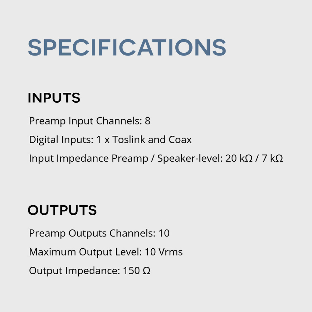 AudioControl DM-810 DSP Matrix Digital Signal Processor 8-CH Input/10-CH Output