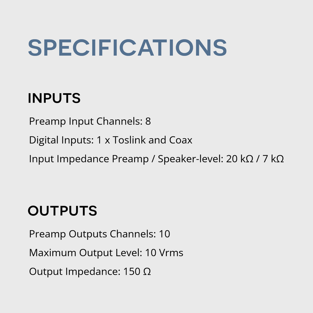 AudioControl DM-810 DSP Matrix Digital Signal Processor 8-CH Input/10-CH Output