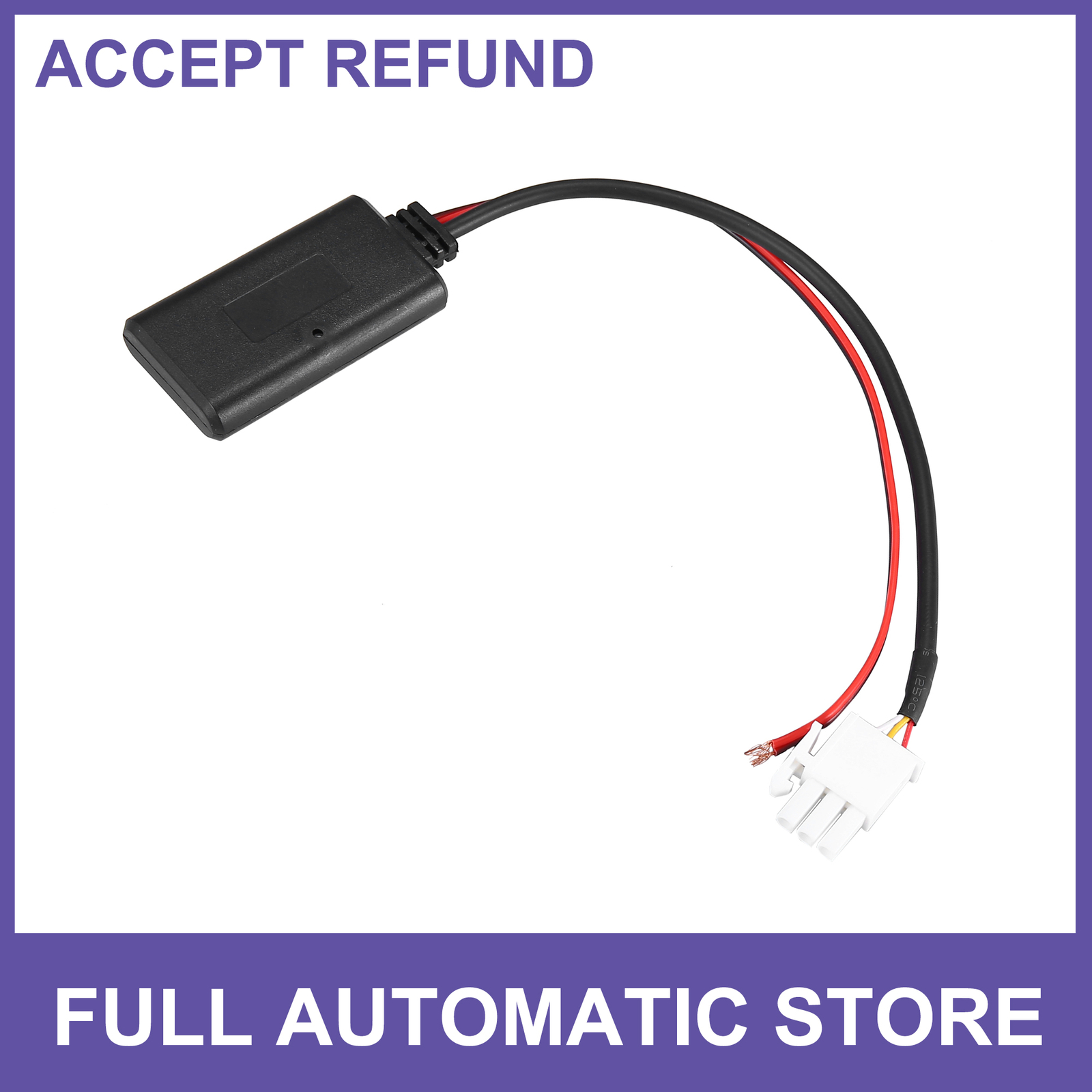 Bluetooth Adapter Aux Cable Adapter 3 Pin ONE Custom for Honda GL1800 Goldwing