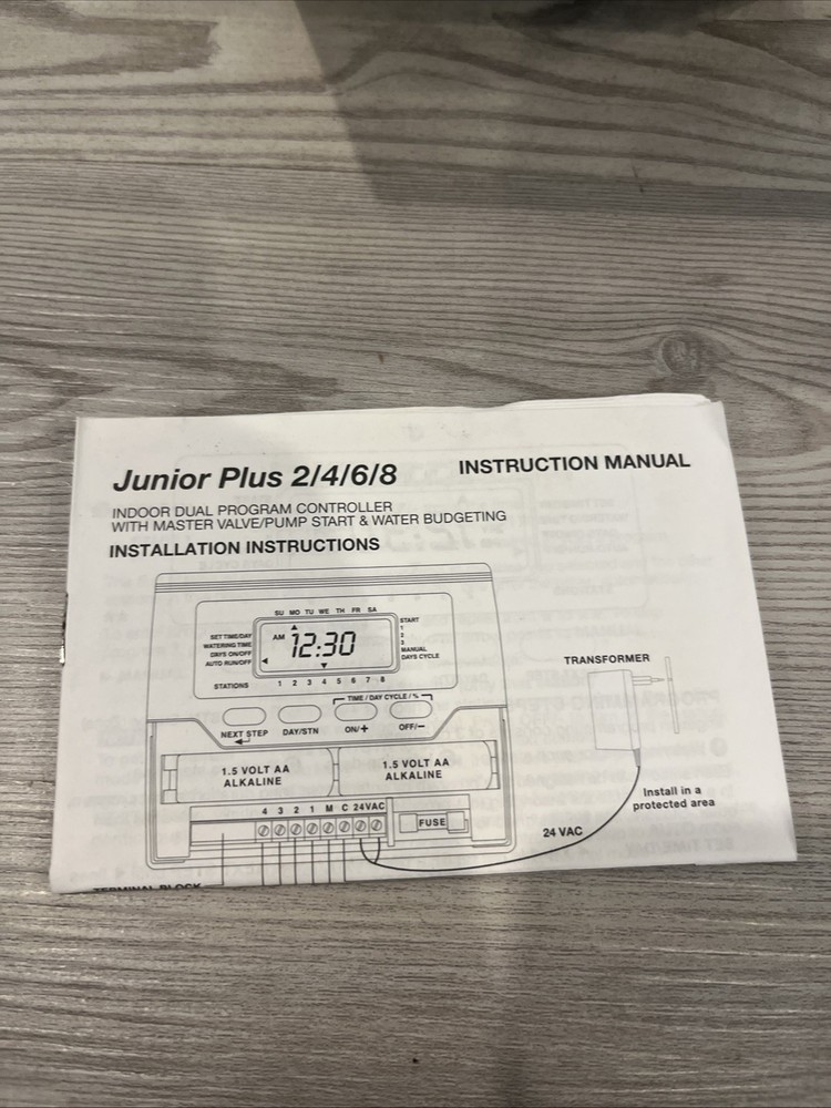 IRRITROL Junior Plus Irrigation Controller 6 Station 120 Volt New