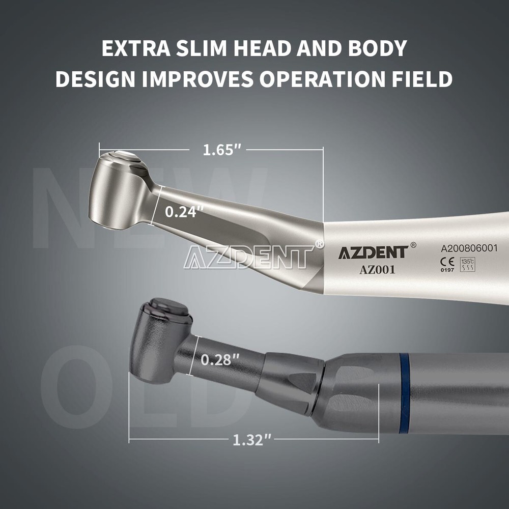 NSK Style Dental Low Slow Speed Handpiece Contra Angle Push Button E-Type Attach