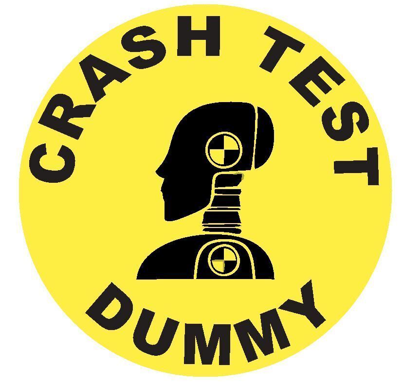 Crash Test Dummy Sticker Decal