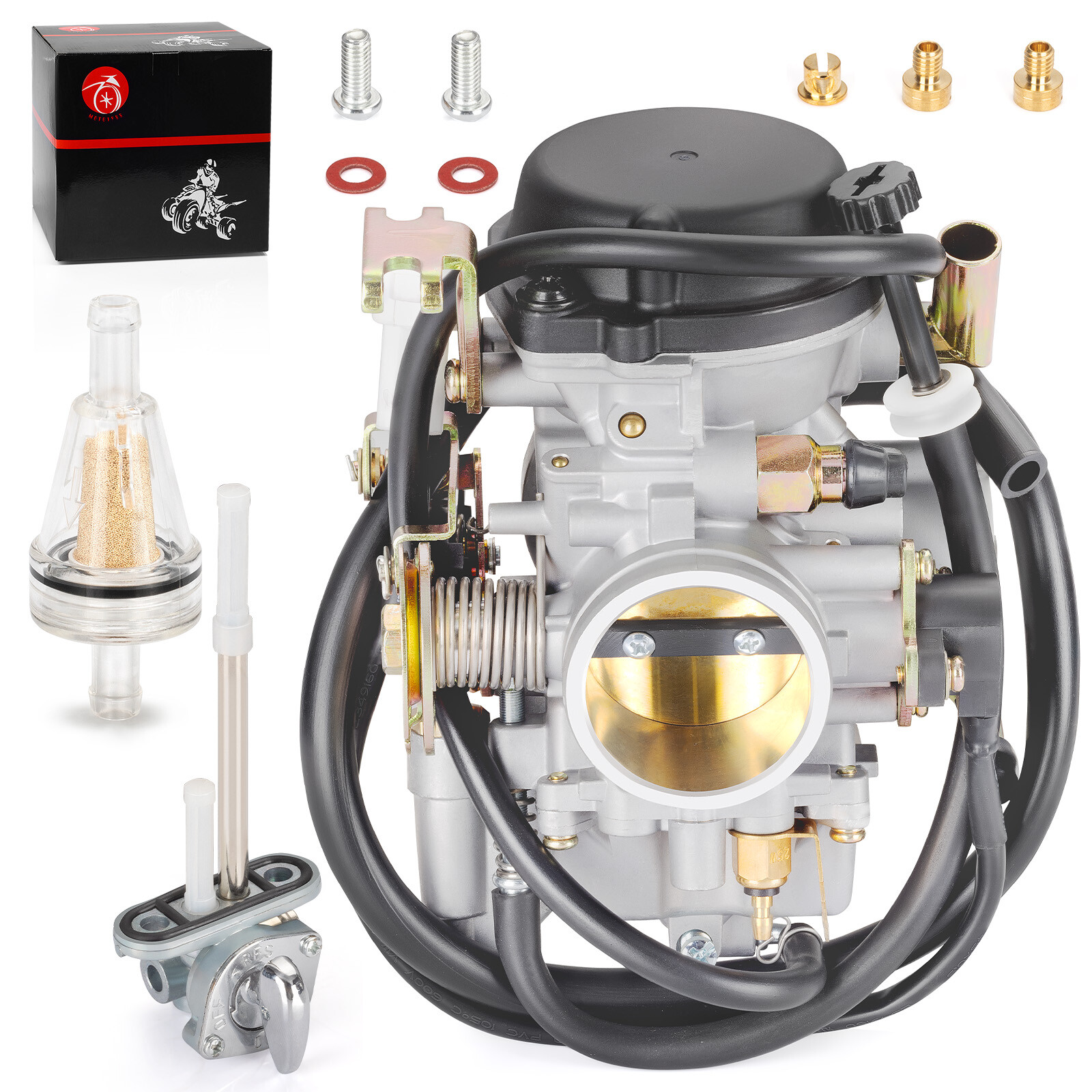 Carburetor + Fuel Valve 1999-2003 For Yamaha Road Star 1600 1700 XV1600 XV1700