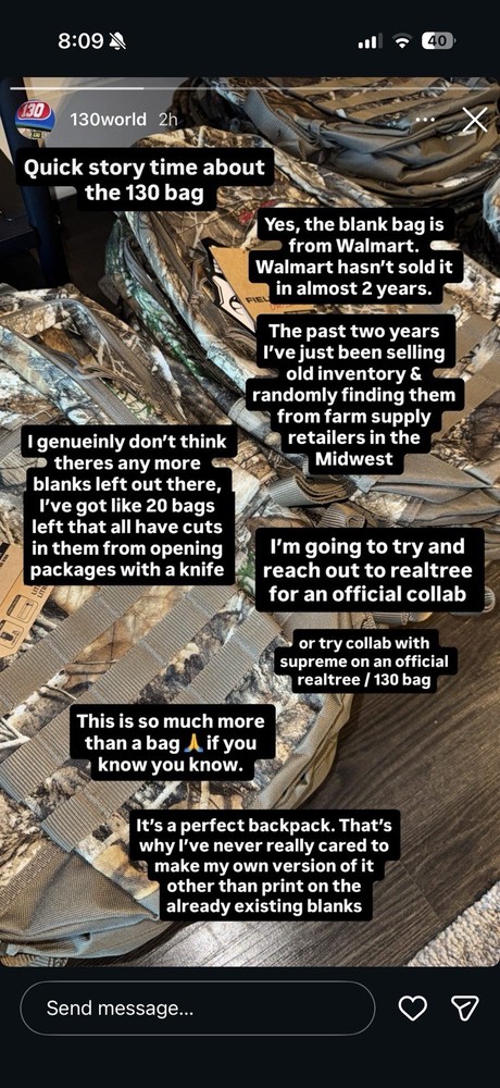 130 World v1 Realtree Camo Backpack