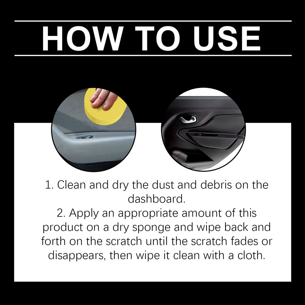 Car Dashboard Restorer Scratch Repair Paste Car Interior Scratch Remover