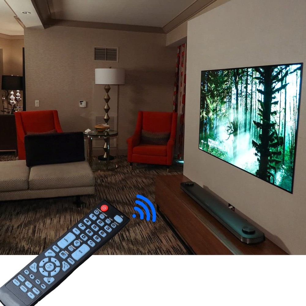 Replacement Remote Control Fit for All Element TV 100 Series E1AC19N Black