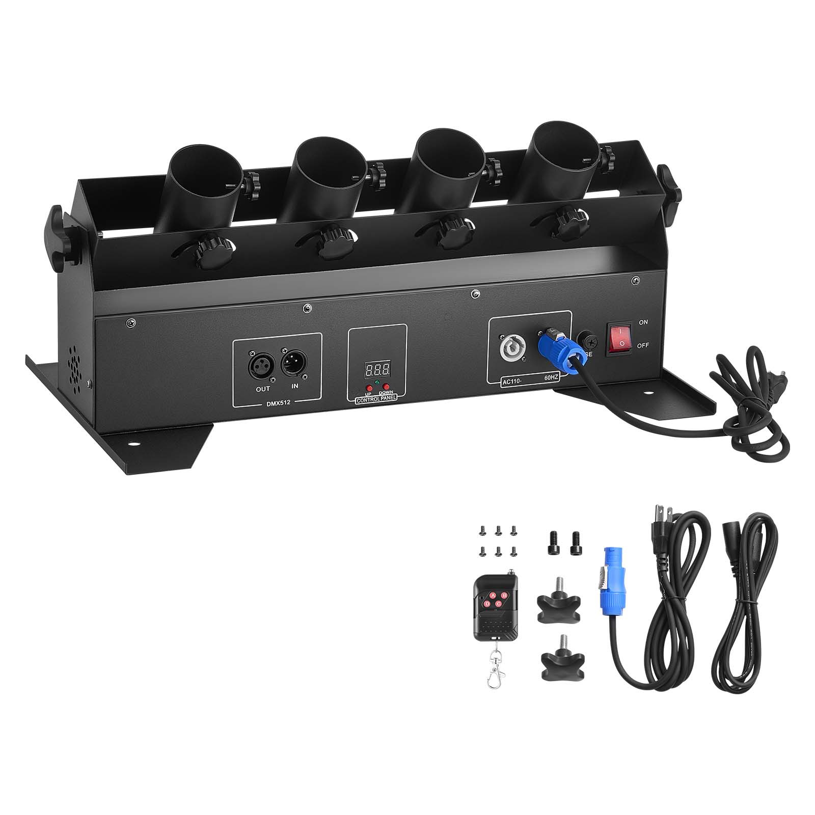 Uimoso Electric Confetti Cannon 4-Shot Launcher DMX512 & Remote Party DJ Effect