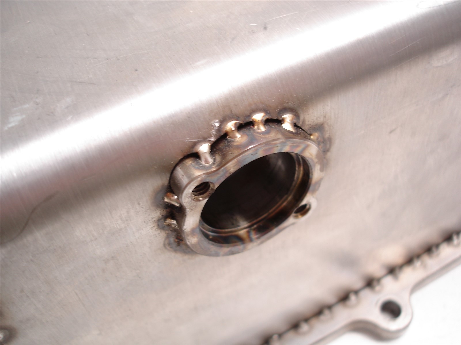 NEW PARTIALLY FINISHED NASCAR HENDRICK GM R07 R07.2 STAINLESS DRY SUMP OIL PAN