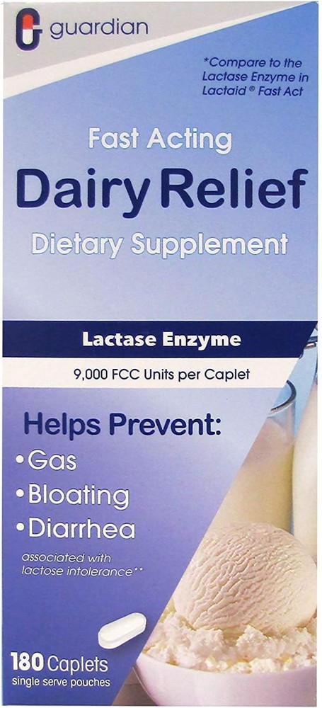 Quick Relief for Lactose Intolerance, 180 Pack