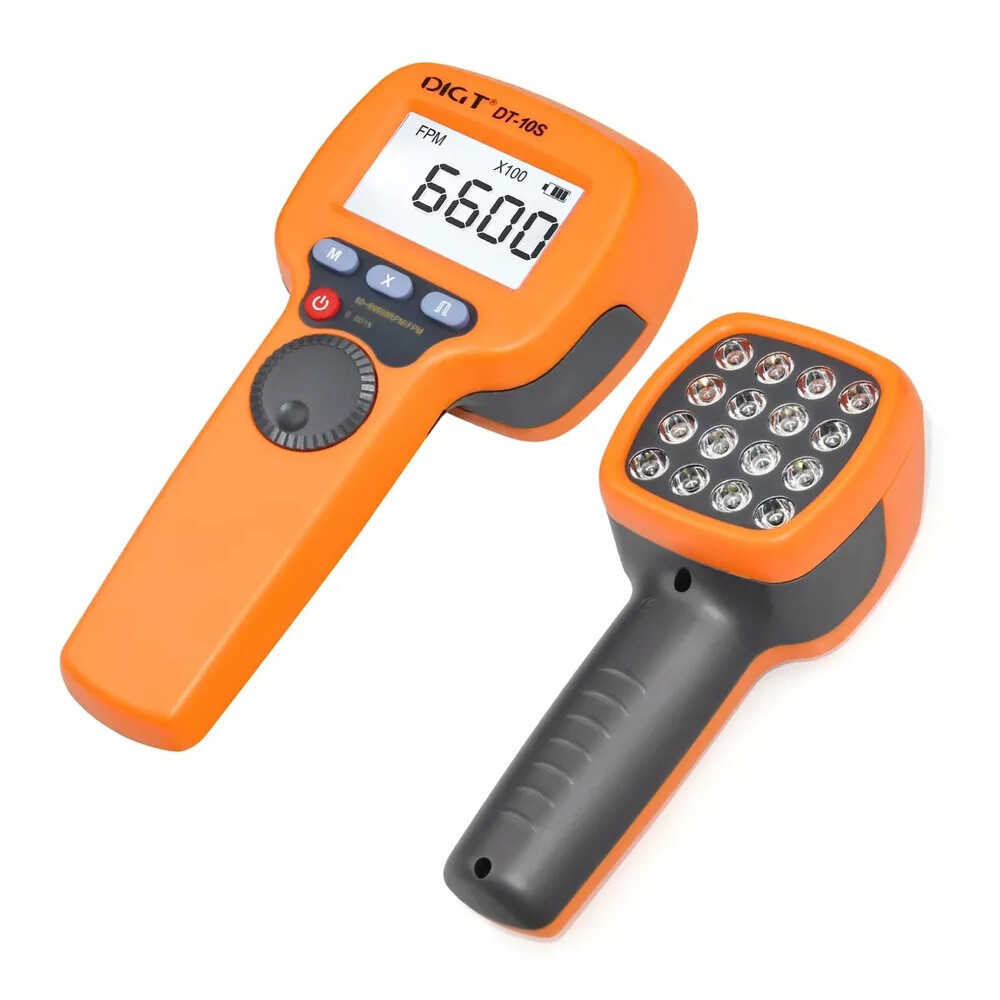 2024 LED Flash Strobe Tachometer,Speed Tester Digital Handheld Stroboscope