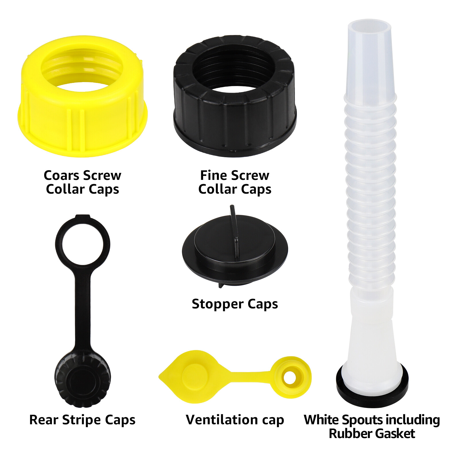 5 SETS Replacement Gas Can Spout fit Blitz, Midwest ,Scepter, Briggs&Stratton