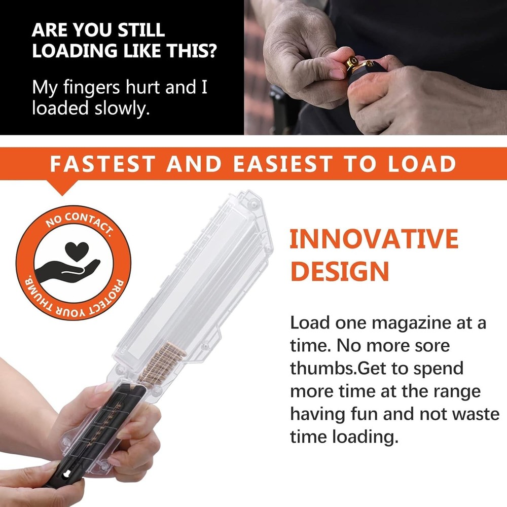 Versatile 22 Magazine Speed Loader - Pain-Free Loading for Multiple Models