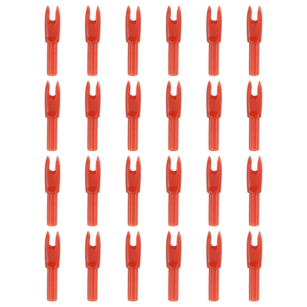 Archery Arrows Nocks 24 Pack Red - for (Compound/Recurve Bow)