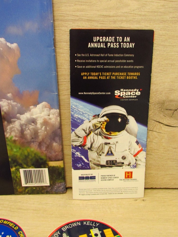 Kennedy space centre vistors guide book,leaflet and stickers bundle