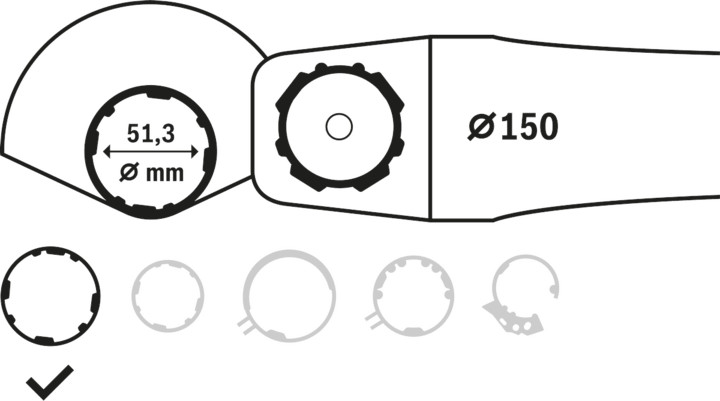 New Genuine Bosch 1605510366 Protective Guards without Cover For small angle