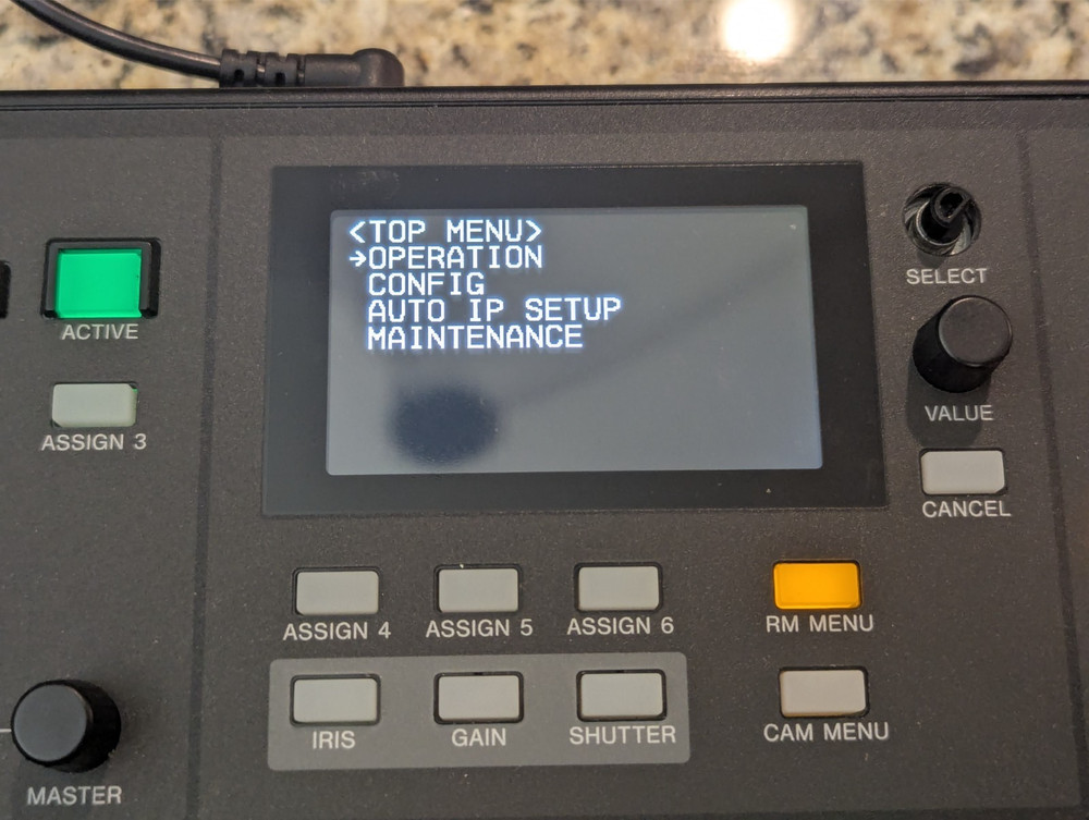 Sony RM-IP500 IP PTZ Camera Remote Controller w/External Power Supply Excellent