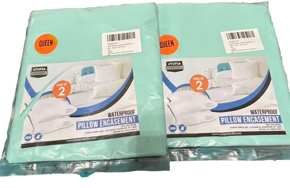 Utopia Bedding  4 Pack Bed Bug Proof Zippered Pillow Encasement  Waterproof