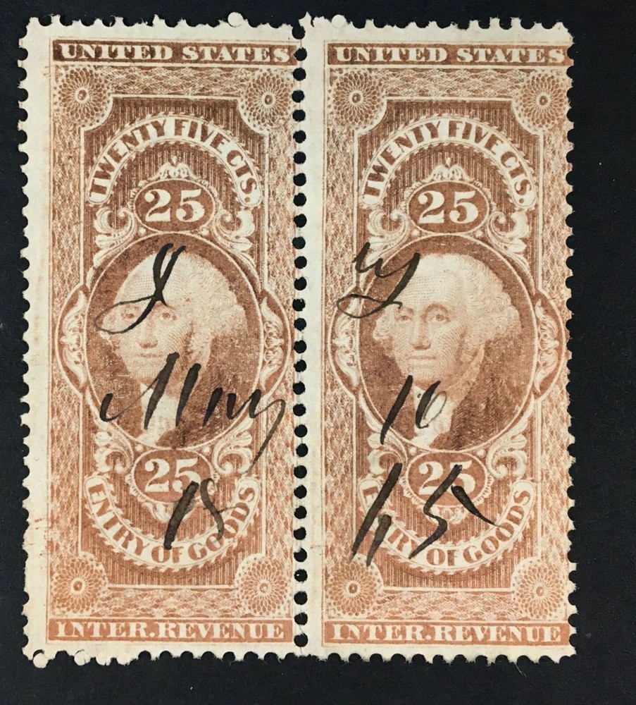 U.S. - R45c - Pair -    Fine - Used