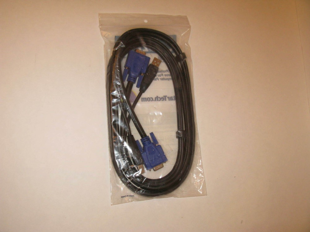 STARTECH.COM 6 FT 2-IN-1 USB KVM CABLE SVUSB2N1_6
